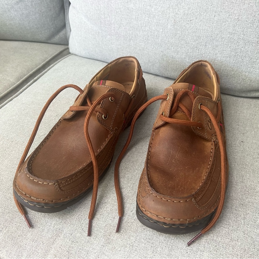 Clarks Leather Boat Shoes